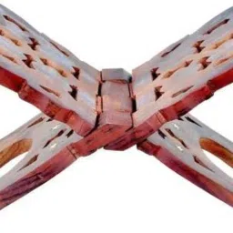 Divine Edge Wooden Rehal – Handcrafted Elegance for Your Sacred Moments Wooden Brown Rehal-image-7