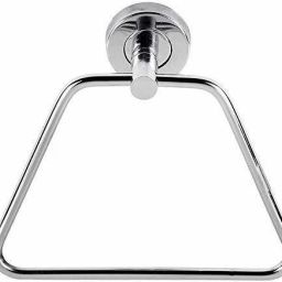 SST-02 Stainless Steel Towel Ring for Bathroom/Wash Basin/Napkin-Towel Hanger/Bathroom Accessories (Chrome-Triangle) - Pack of 1 SILVER Towel Holder-image-22