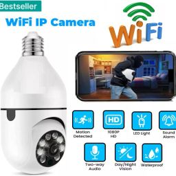 AVOIHS Full HD WiFi Smart Bulb Camera - Night Vision, Motion Detection, Two-Way Audio Security Camera-image-43