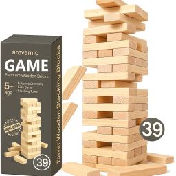 Jenga Style Stacking Tower – Wooden Puzzle Toy for Brain Skill-image-83