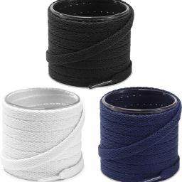 XERUS shoe lace Flat Black Navy White 120cm 3pair sneakers canvas Shoe Lace-image-94