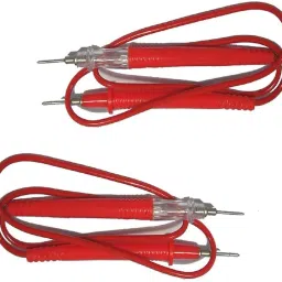 shop shandaar Continuity Tester with Light Indicator for Checking All Wire and Power Cables--2 Pieces (Multicolour) (Length--1M) Analog Multimeter image 2