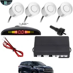 monolive Car Reverse Parking White Sensor With Led Display/Buzzer-154 White 4Parking Sensor Increased Safety For Passengers Universal For Car-154 Parking Sensor-picture-19