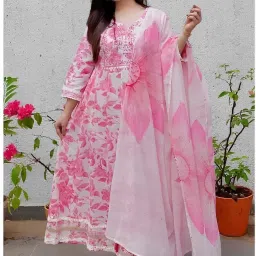 simran sharma Printed Kurta, Trouser/Pant & Dupatta Set-image-56