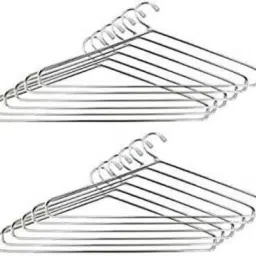 Stainless Steel Coat Hangers Steel Saree Pack of 12 Hangers For Saree-20