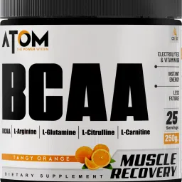 ATOM BCAA 250g with L-arginine, L-Carnitine, L-Citrulline Tangy Orange Flavor BCAA-image-34