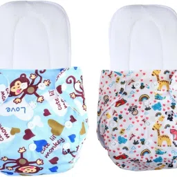 Free Size Reusable Cloth Diaper With 2 Dry Feel Absorbent Soaker Pad (3M-3Y)t14-picture-3