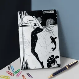 jhingalala Reflection of Life Hard Bound Undated A5 Diary Notebook (20 X 14.5 CM, 80 GSM, 190 Ruled Perforated Pages) Diary for Writing, Gift for Friend, Personal Diary A5 Notebook Ruled 190 Pages image 5