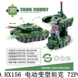 shopee Army Military Tank Robot Truck Toy Play Set 2 in 1 Vehicles Trans-Forming Toy image 3