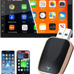 2 in 1 Wireless Carplay and Android Auto Adapter,Bluetooth 2.4 & 5.8Ghz WiFi Car Stereo-image-15