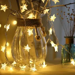 20 LEDs 3 m Yellow Flickering, Steady Star Rice Lights-2