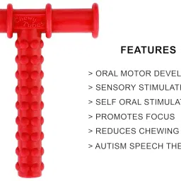 mj talktools Chewy Tube Red Teether image 2
