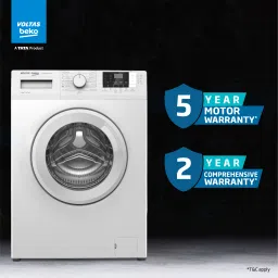 voltas beko by a tata product 6 kg Fully Automatic Front Load with In-built Heater White image 2