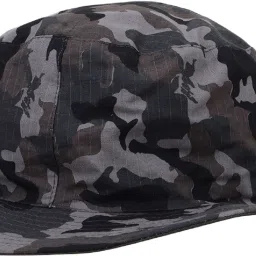 ZACHARIAS Camouflage Military Print Cotton Round Sun Hat-image-49