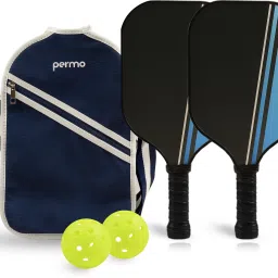 Pickleball Set-2 glassfiber Paddles 12m 2 Balls & 1 Bag Lightweight & Durable Pickleball Paddle-image-91