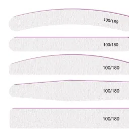 5Pcs Nail Filer Professional 100/180 Nail File Set Multi Shaped Fingernail files-18