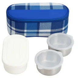 Stainless Steel 2 Containers Lunch Box-image-36