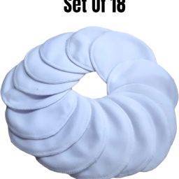 Reusable Washable Nursing Maternity Breast Pads | Absorbent Comfort Fit - 18 Pc Nursing Breast Pad-image-31