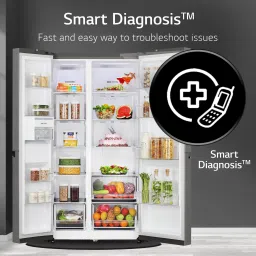 lg 650 L Frost Free Side by Side Convertible Refrigeratorwith Smart Inverter Compressor, Convertible, Multi Air Flow & Smart Diagnosis image 5