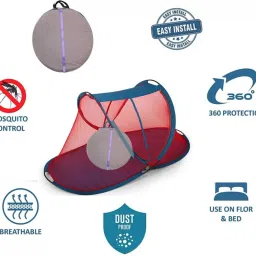 n a ent Polyester Kids Washable Foldable 109cm X 53cm X 48cm PopUp Spl Quality Mosquito Net image 2