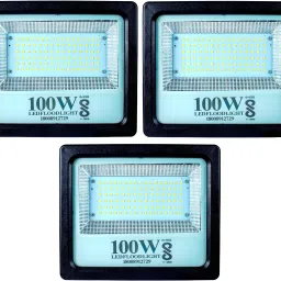 100W BIS Approved PC Body LED Flood Halogen Light With 2 Year Warranty - Pack of 3 Flood Light Outdoor Lamp-picture-10