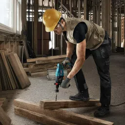 bosch GBH 220 KIT with (SDS Plus Drill bits + SDS Chisel) Professional Corded Electric Rotary Hammer Drill image 4
