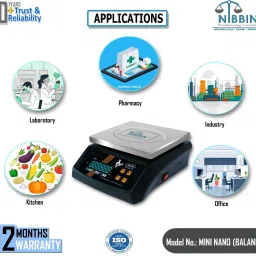 NIBBIN Balancia 30kg Steel Plate Double Display High Quality Weight Machine For Kitchen/Shop With Power Adapter & 4V Re-Chargeable Battery Weighing Scale (Black) (Platform Size- 170 x 210mm, Dual Display, On Off Memory Function,grocery,kata,taraju,shop,computer electronic vajan kata , tarazu , jewellery , sabzi ,4V Re-Chargeable Battery) # Made in India Weighing Scale (Black) Weighing Scale (Black) Weighing Scale (Black) TM-D44, Weighing Scale (Black) Weighing Scale (Black) Weighing Scale image 5