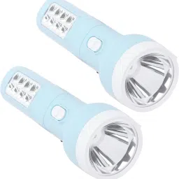 Rechargeable Emergency Light 2 In 1 Led Flash Light High Power Combo Torch-20