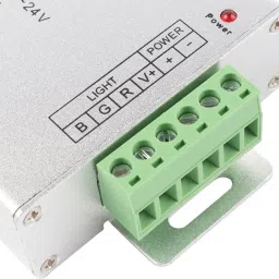 divinext Aluminum Shell 4keys RF LED Pixel Light RGB Controller DC12-24V RGB Controller Wireless RF Remote Controller 4 Keys for 3528/5050 RGB LED Strip Light 24 A Step Dimmer image 5