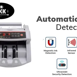 KK MART Led Basic Cash Counting Machine with MG,UV,IR Fake Note Detection Note Counting Machine image 3