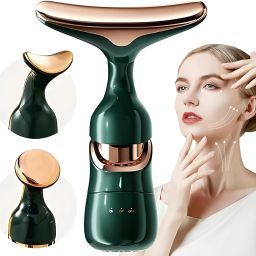 NTZ Electric Face Massager - Face Lifting Device for glowing skin, for Anti-Aging, 3 in 1 Anti Wrinkles Face Neck Eyes Massager,Vibration Facial Massager Massager-image-71