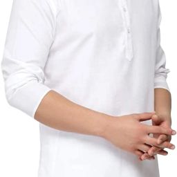 Men Solid Cotton Blend Straight Kurta-image-46