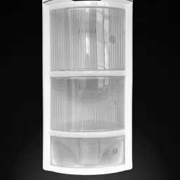 grace fine ware corner shelf bathroom rack storage organizer Plastic Wall Shelf image 4