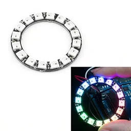 16Bit WS2812B 5050 RGB LED Built-in Full Color Driving Lights Circular Development Board image 2