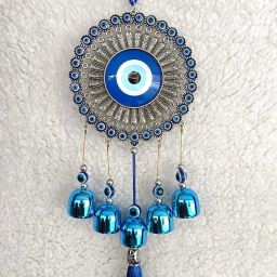 Big Evil Eye Wind Chimes For Home Copper Windchime-image-32