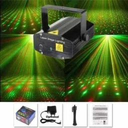 ELECTRONICS Holographic Mini LED Dj Disco, Stage Sound Activated Projector Shower Laser Light-30