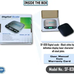 NIVAYO SF 830 High Defination, Digital Weighing Scale for Jewellery, FC-9,(Multicolor) Weighing Scale image 4