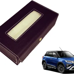Basic-Black Tissue Box Leatherette-204 Vehicle Tissue Dispenser-38