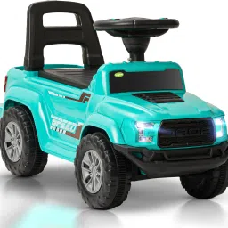 Baby Ride on Car for Kids, Push Ride on Jeep with Music, LED Light & Backrest Rideons & Wagons Non Battery Operated Ride On-14