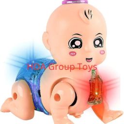 Plastic Cute Crawling Baby Toy for Kids, Battery Operated Walking Toy-1