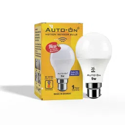 auto-on Motion Sensor Automatic LED Bulb - 9 Watts | One Year Warranty - Motion Sensor Light-29
