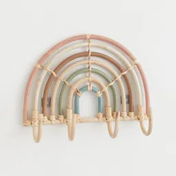 H&M Beige & Blue Rainbow-Shaped Hanging Rack-34