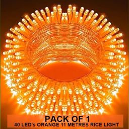 40 LEDs 11 m Orange Steady String Rice Lights-image-51