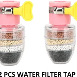 Multi Layer Activated Carbon Water Filter Faucet, Pack of 2 Tap Mount Water Filter-10