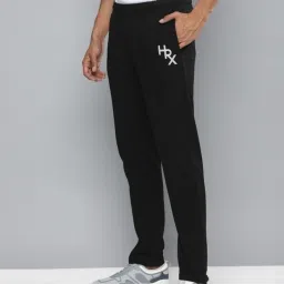 Men Printed Black Track Pants-image-36
