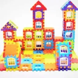 Multi Colored Happy Home Building Blocks Toys 150 pcs (Multicolor)-12