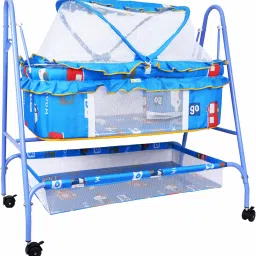 Baby Swing Cradle Jhula with Mosquito Net And Storage Basket for New Born Baby-image-71