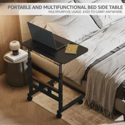 Multipurpose Adjustable Height Table with Wheels For Work From Home,Study,Office Engineered Wood Multipurpose Table-15