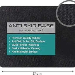 QUAKEL BigSize Waterproof Gaming Mouse Pad Non-Slip Rubber Base Mousepad for Computer Mousepad image 4