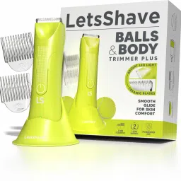 LetsShave Balls & Body Trimmer Plus for Men, Waterproof Body Groomer with LED Fully Waterproof Trimmer 60 min Runtime 2 Length Settings-image-26